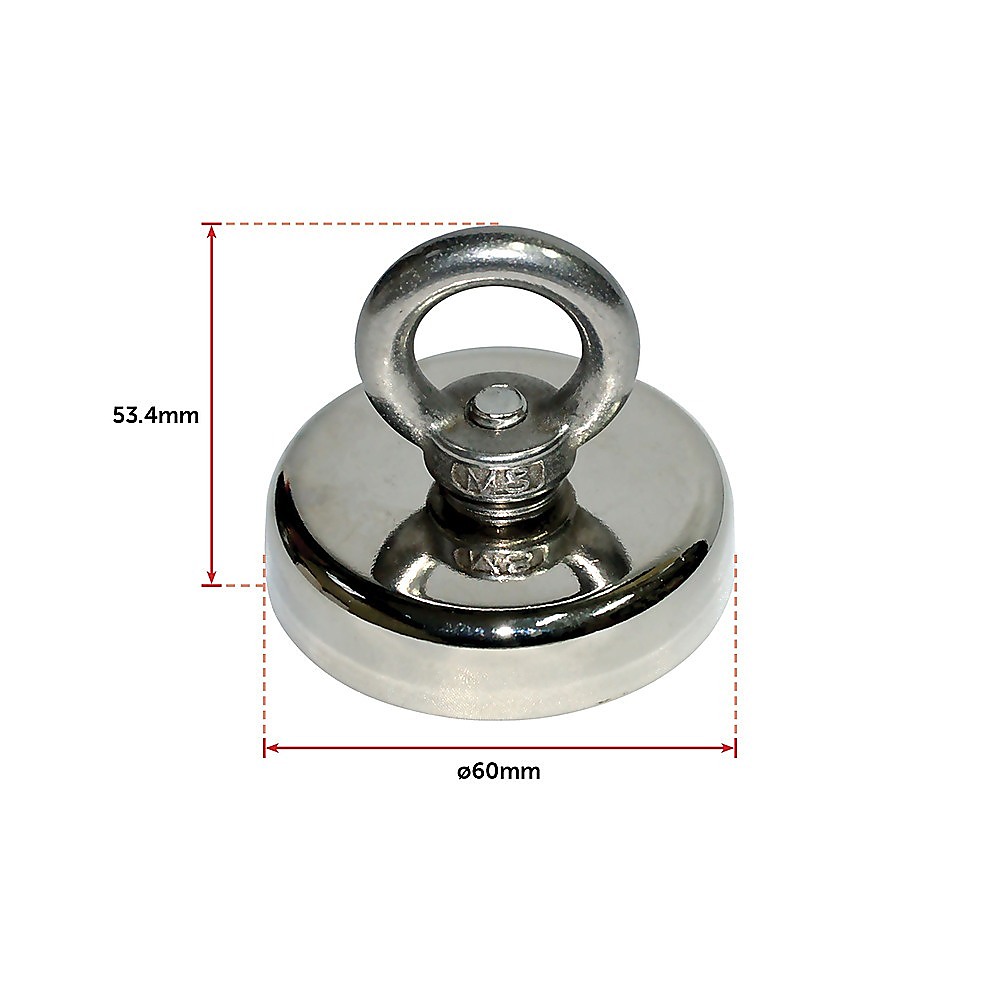 112kg Salvage Strong Recovery Magnet Neodymium Hook