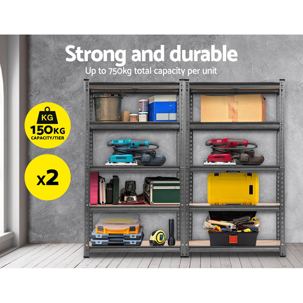 Giantz 2x1.5m Garage Shelving Warehouse Rack Storage Racking Storage Steel
