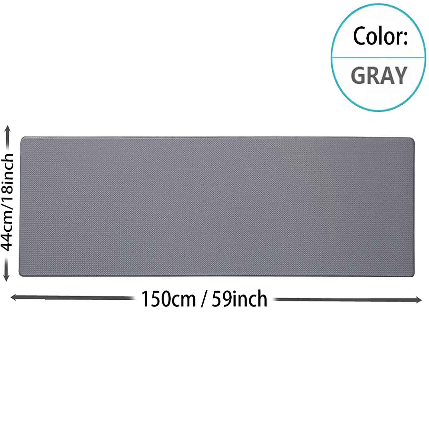 150cm Kitchen Anti-skid Anti Fatigue Pu Leather Floor Mat Kitchen Rug