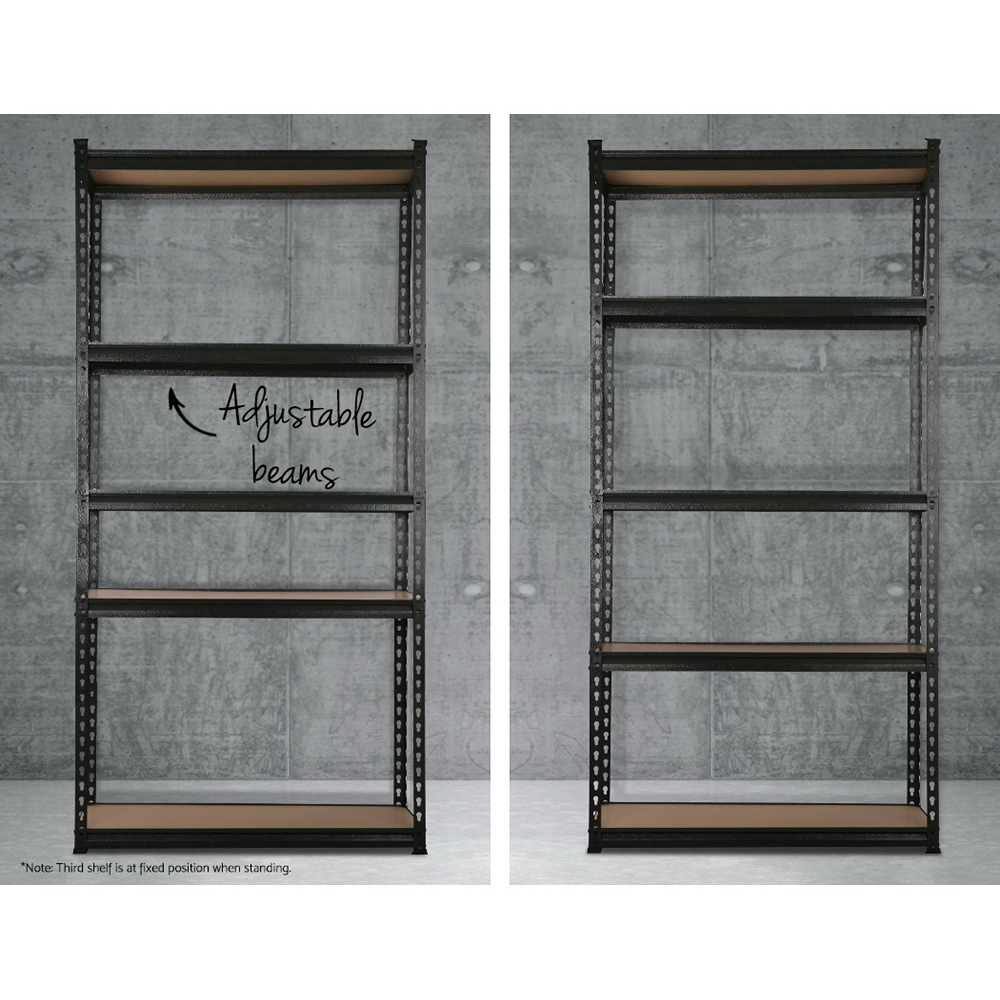 Giantz 1.5m Warehouse Racking Rack Storage Shelf Organiser Industrial Shelving Garage Kitchen Store Shelves Steel