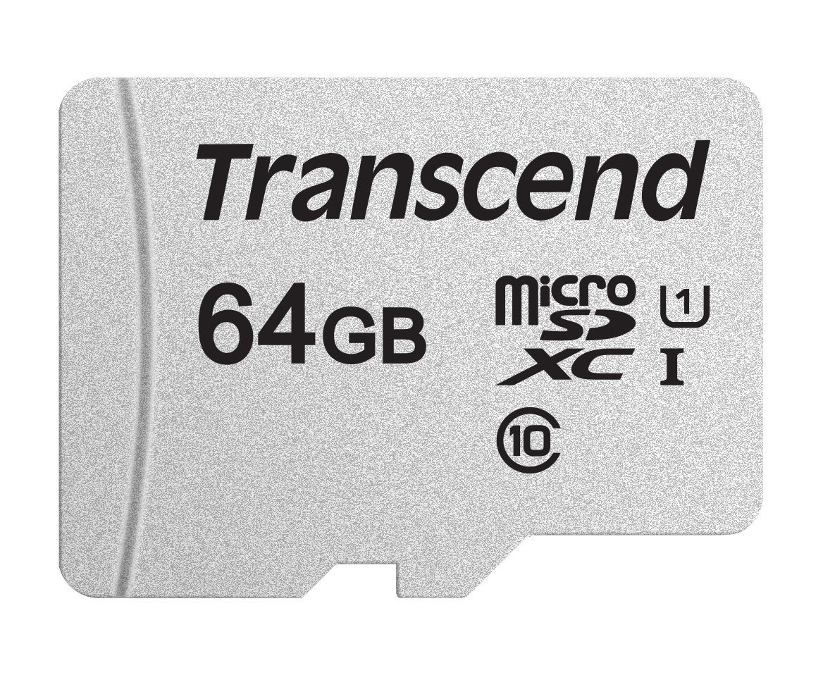 Transcend Ts64gusd300s 64gb Uhs-i U1 Microsd W o Adapter (microsdhc I C10 U1)