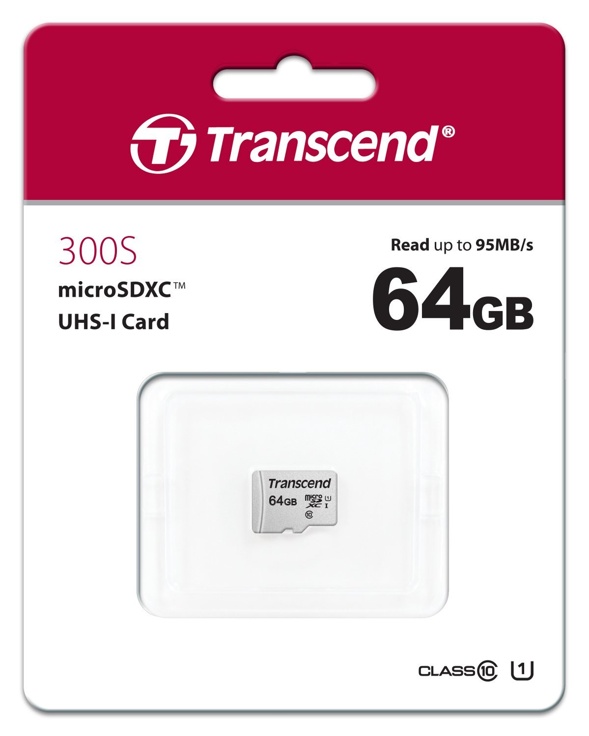 Transcend Ts64gusd300s 64gb Uhs-i U1 Microsd W o Adapter (microsdhc I C10 U1)