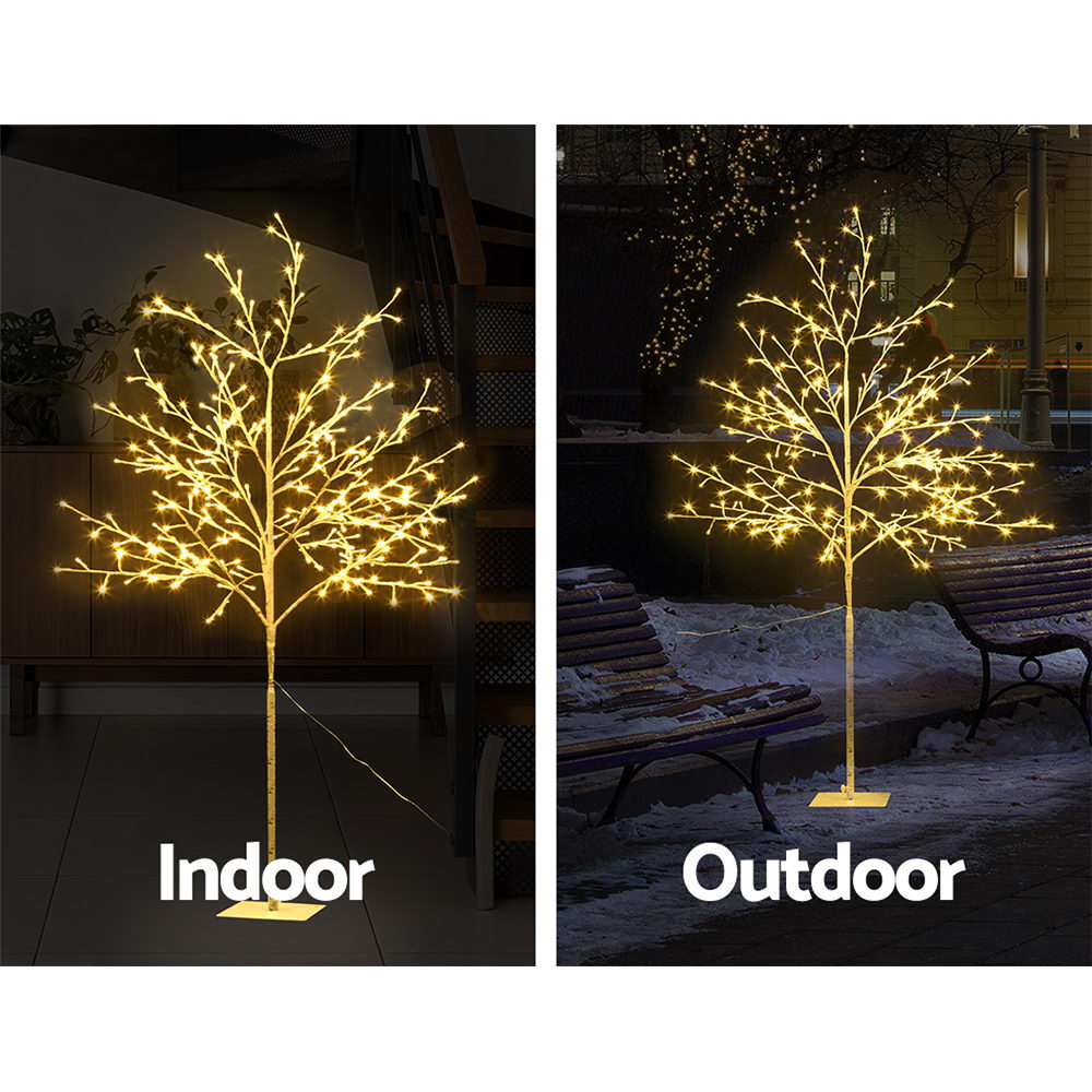 Jingle Jollys Christmas Tree 1.5m 304 Led Trees With Lights Warm White