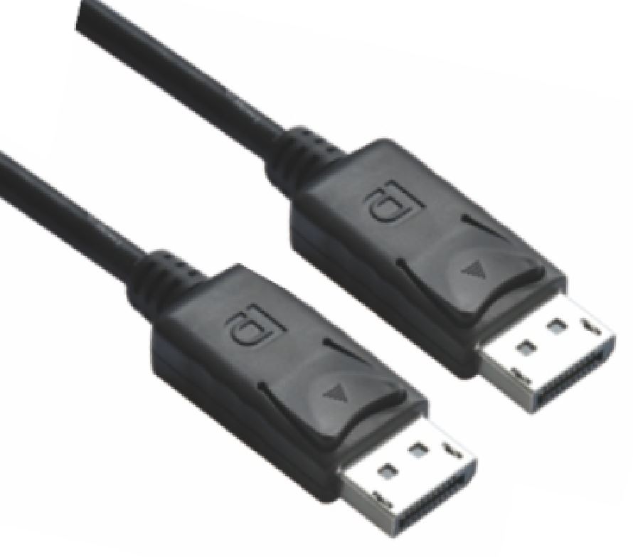 Astrotek Displayport Dp Cable 1m - 20 Pins Male to Male 1.2v 30awg Nickle Plated Assembly Type Black Pvc Jacket Rohs Cbat-dp-mm-2m