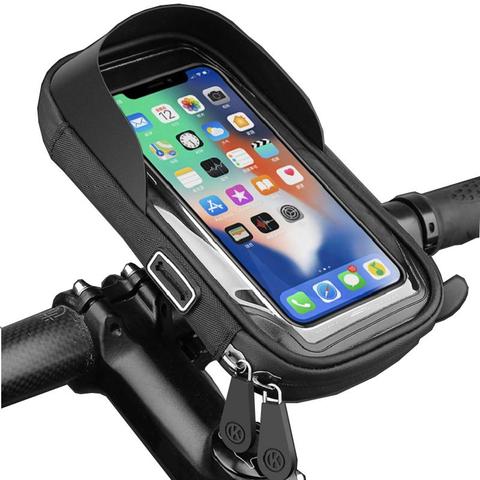 Waterproof Bicycle Phone Holder Stand red 1 item