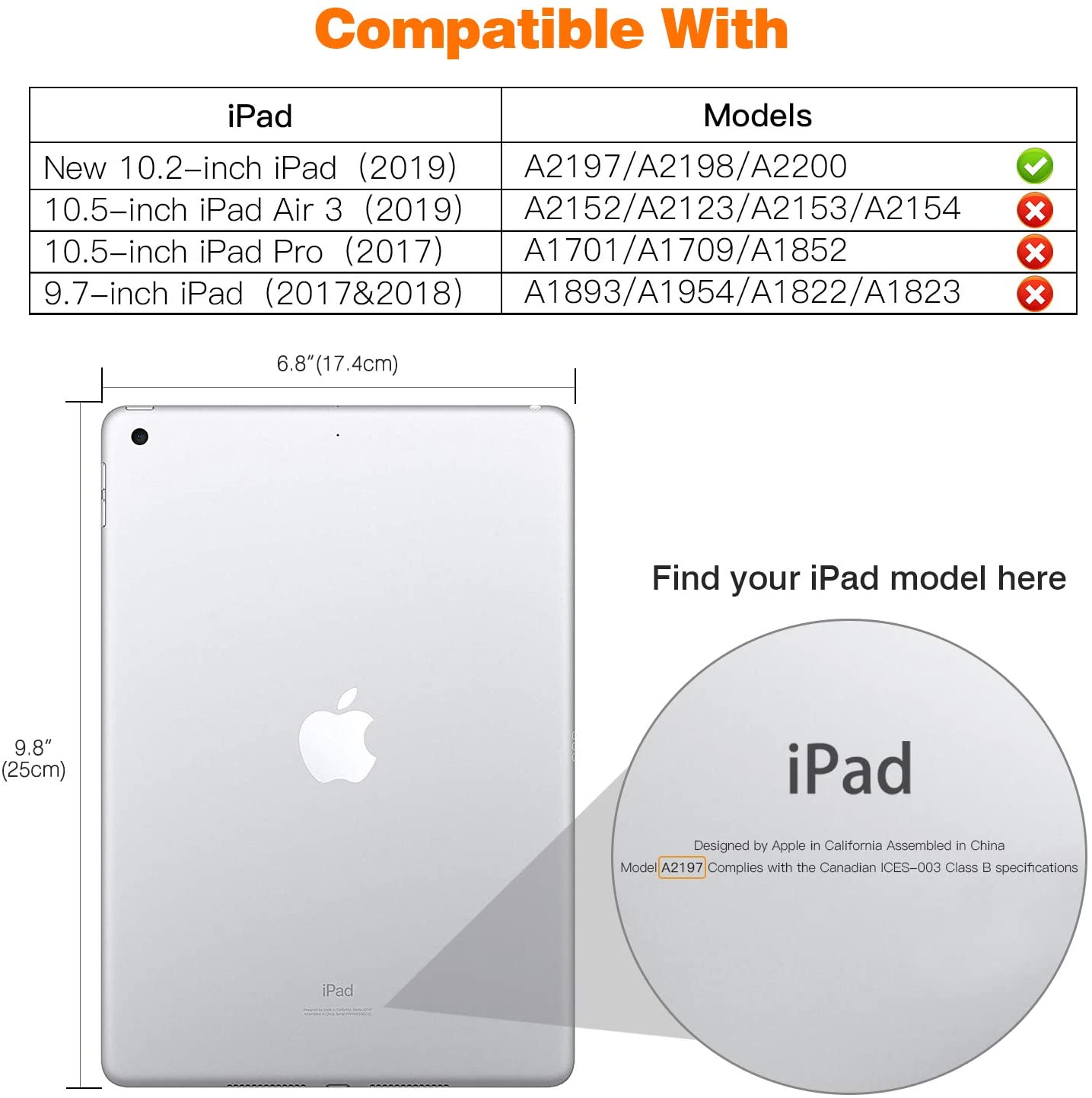 Ipad 10.2 2019 7th Pencil Holder Slim Smart Tpu Soft Case Green