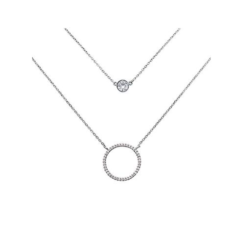 Layered Circle Necklace 1 item