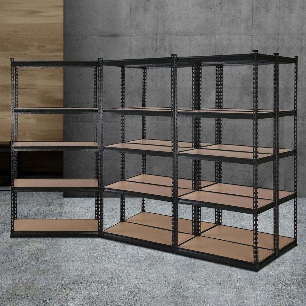 5x1.5m Warehouse Shelving Racking Storage Garage Steel Metal Shelves Rack
