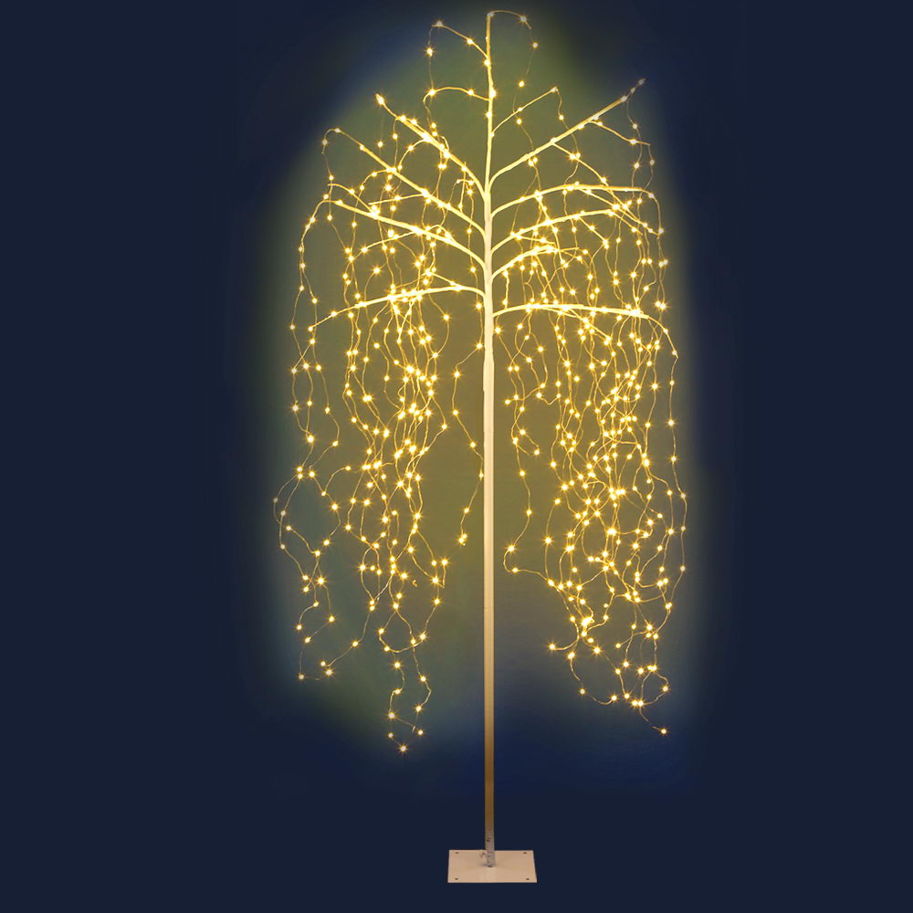 Jingle Jollys Christmas Tree 2.1m 600 Led Trees With Lights Warm White