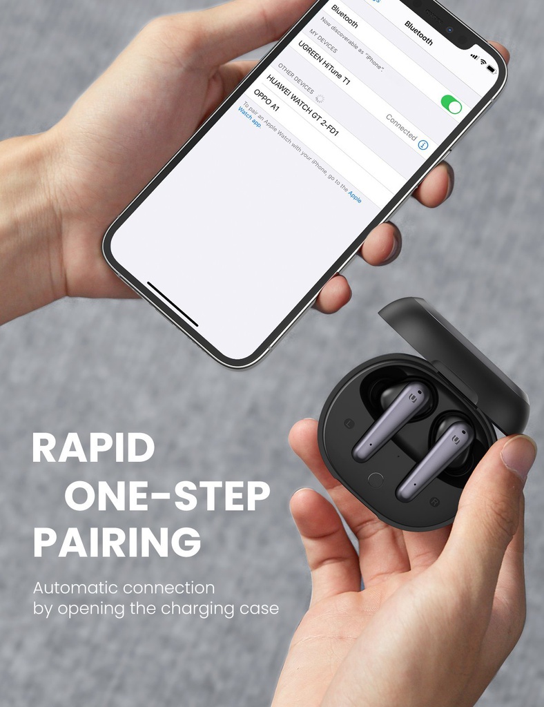 Ugreen Hitune T1 True Wireless Earbuds (black) - 80651