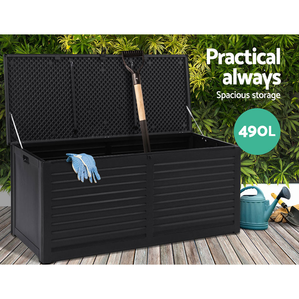 Gardeon Outdoor Storage Box Container Indoor Garden Toy Tool Sheds Chest 490l
