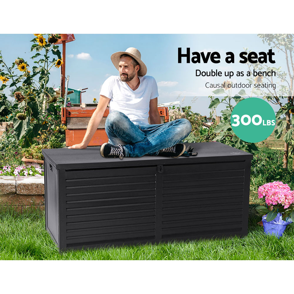 Gardeon Outdoor Storage Box Container Indoor Garden Toy Tool Sheds Chest 490l