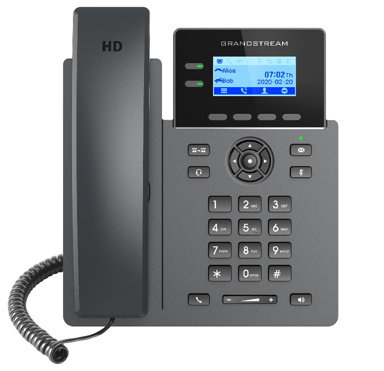 Grandstream Grp2602p 2 Line Ip Phone 4 Sip Accounts 132x48 Backlit Screen Hd Audio Powerable Via Poe