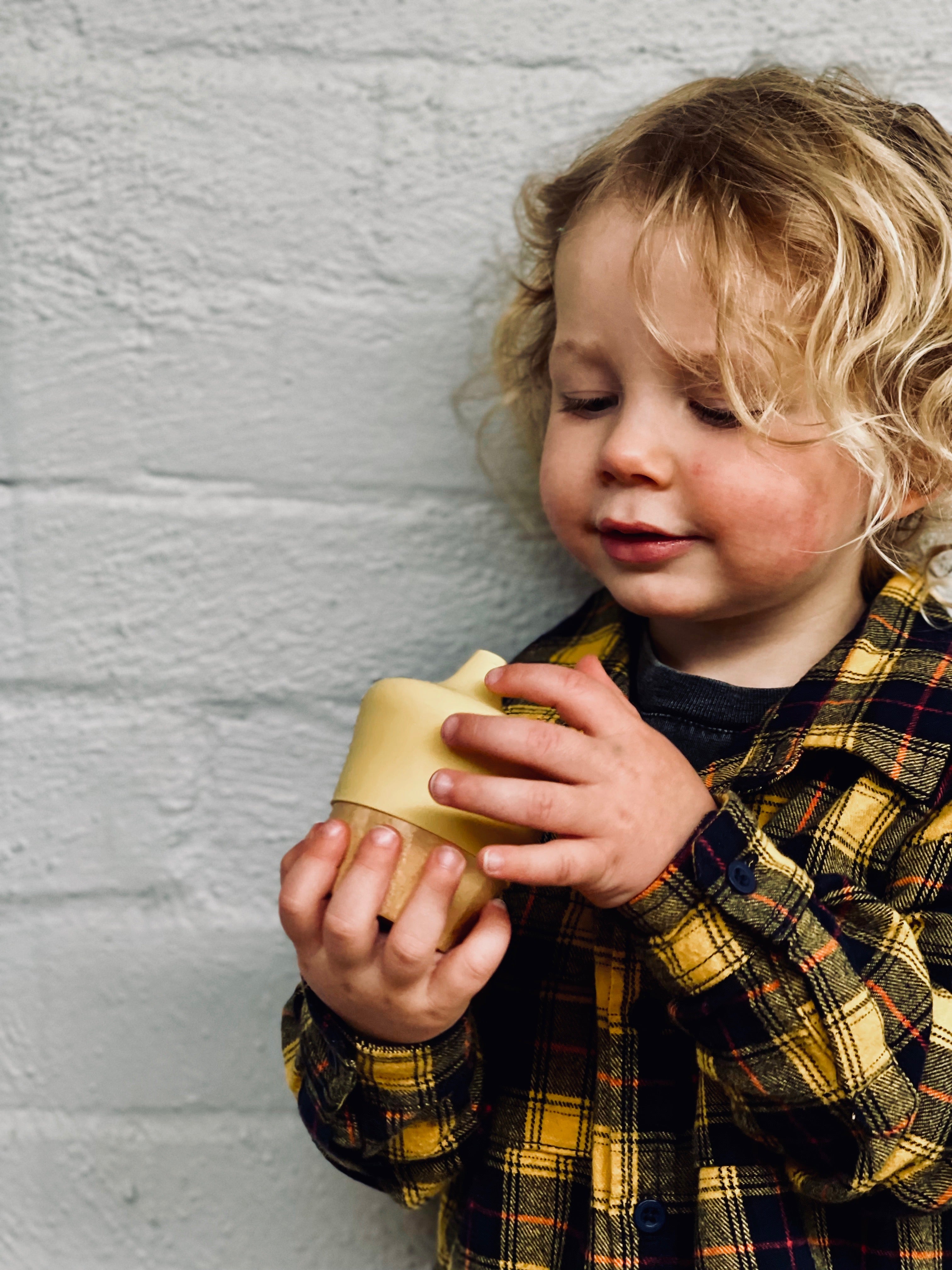 190ml Bamboo Cup With Silicone Sippy Lid