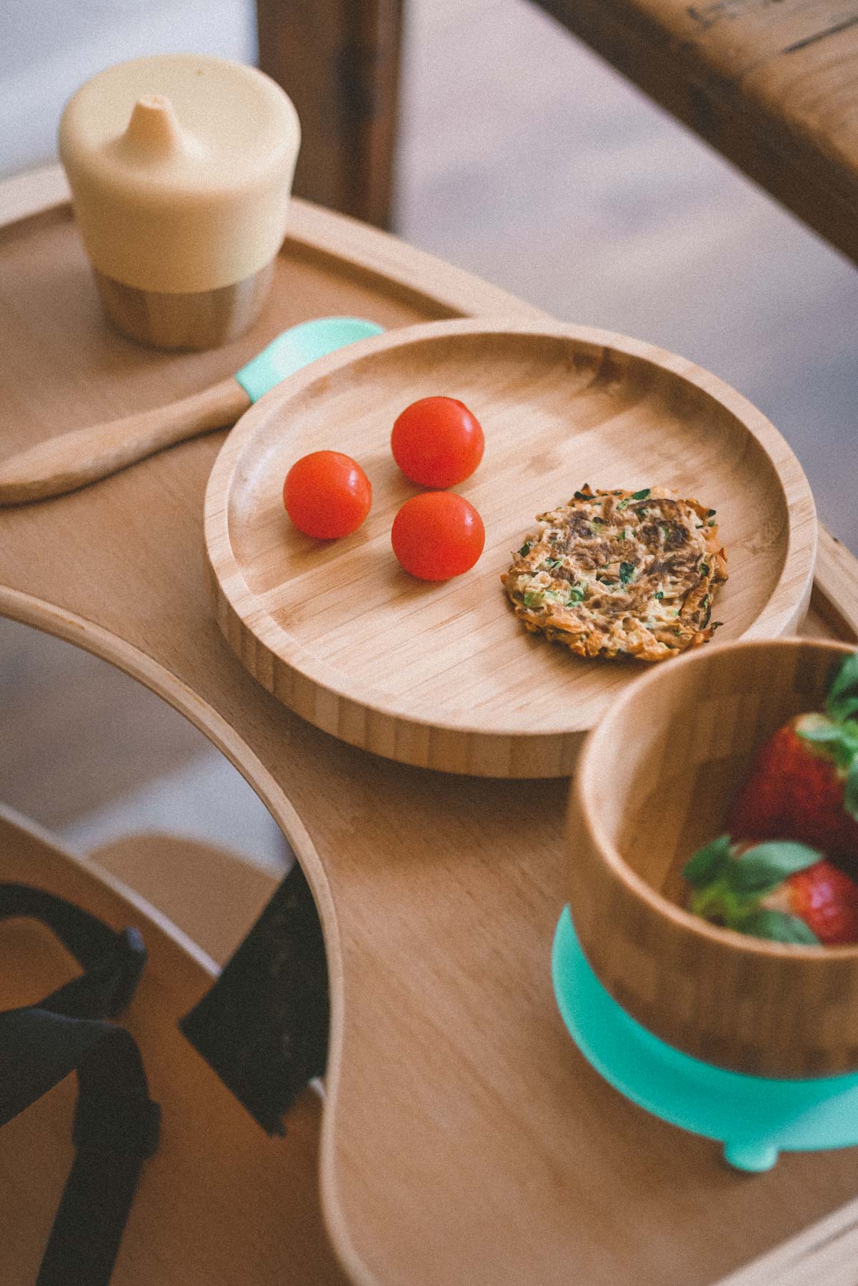 190ml Bamboo Cup With Silicone Sippy Lid
