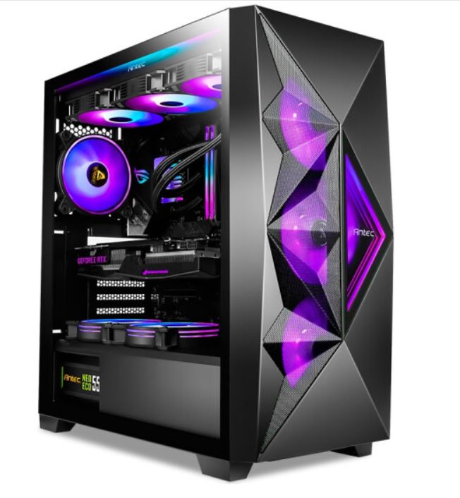 Antec Df800 Flux Atx Argb Fans Support Up to 2x 360mm Fans or Liquid Coolers Mesh Filters 7x Pci 3.5 ' X 3 2.5 ' X 3. Gaming Case