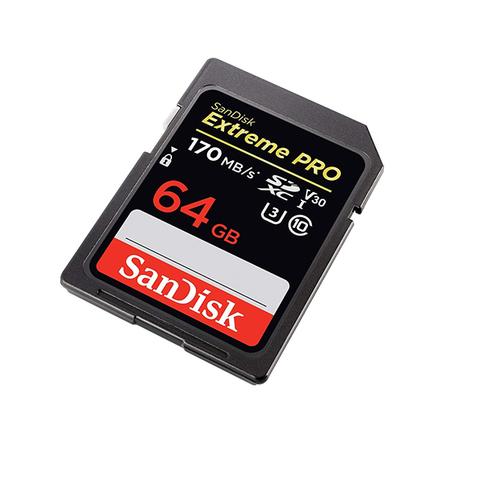 Sandisk Sdxc Extreme Pro V30 4k Uhd Uhsi U3 170mb 1 item