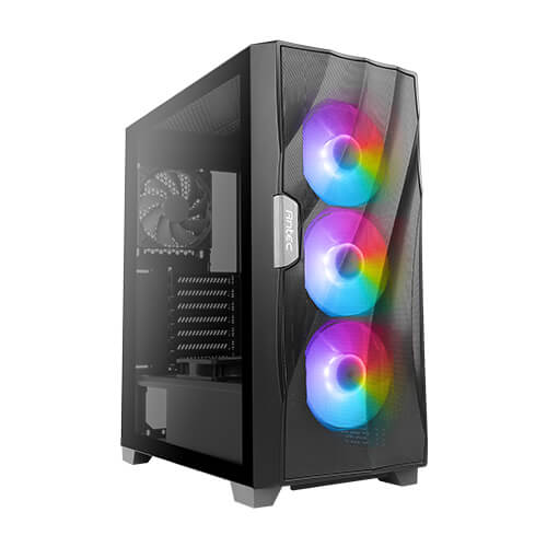 Antec Df700 Flux Wave Mesh Front High Airflow Tempered Glass With 3x Argb Fan Front 1x Rear 1x Psu Shell (reverse Fan Blade) Atx Gaming Case