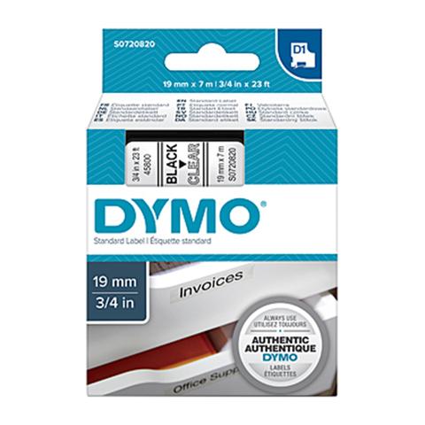Rubans pour dymo 1000/1000+/2000/3500/4500/5000/5500/lp200/lp300/lm100/lm200 - l: 7 m - h: 19 mm - 45800 - caracteres noirs - r (5411313452106)