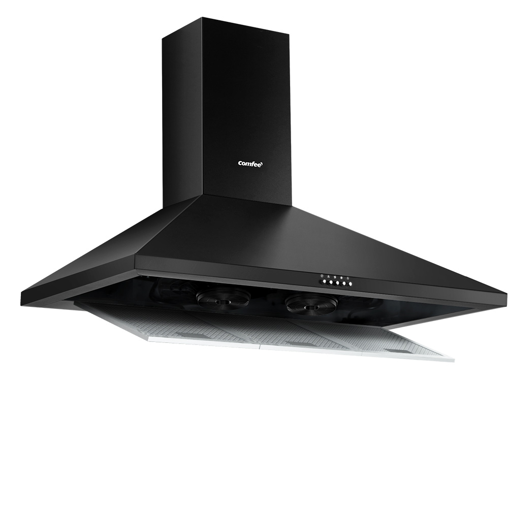 Comfee Rangehood 900mm Home Kitchen Wall Mount Canopy With 2 Pcs Filter Replacement