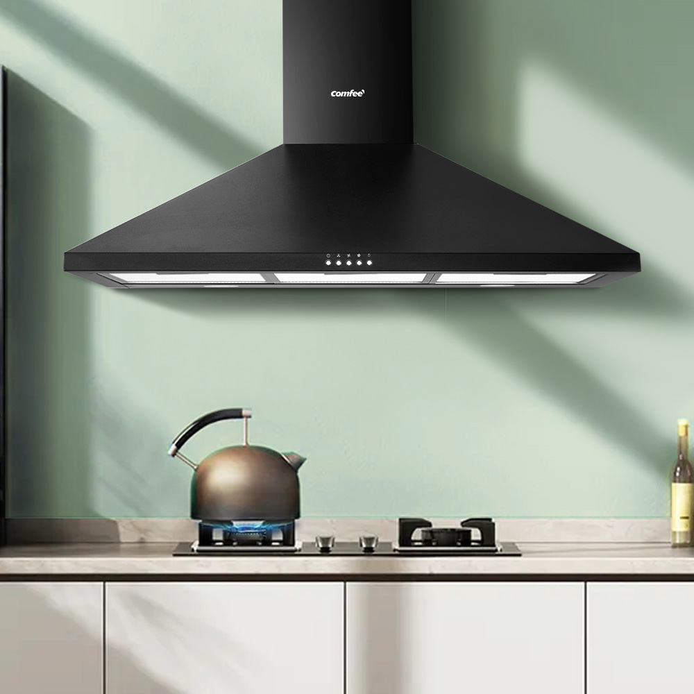 Comfee Rangehood 900mm Home Kitchen Wall Mount Canopy With 2 Pcs Filter Replacement