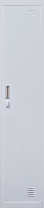 Padlock-operated Lock One-door Office Gym Shed Clothing Locker Cabinet Grey