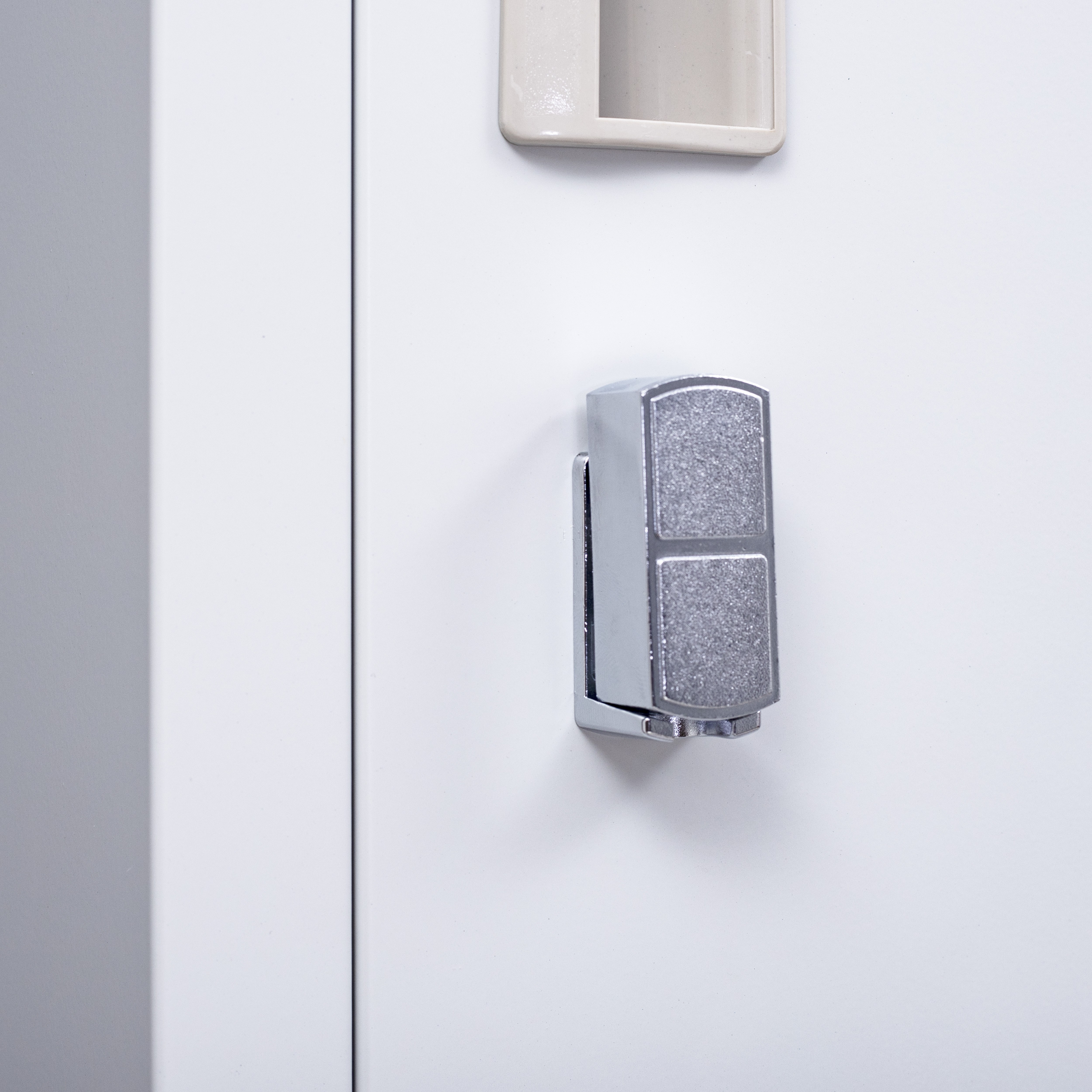 Padlock-operated Lock One-door Office Gym Shed Clothing Locker Cabinet Grey