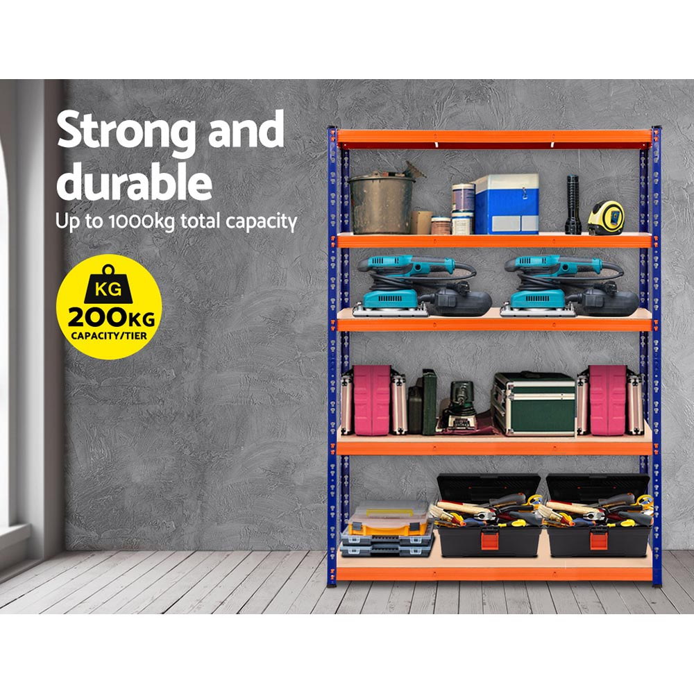 Giantz 1.8m Warehouse Racking Shelving Storage Shelf Garage Shelves Rack Steel