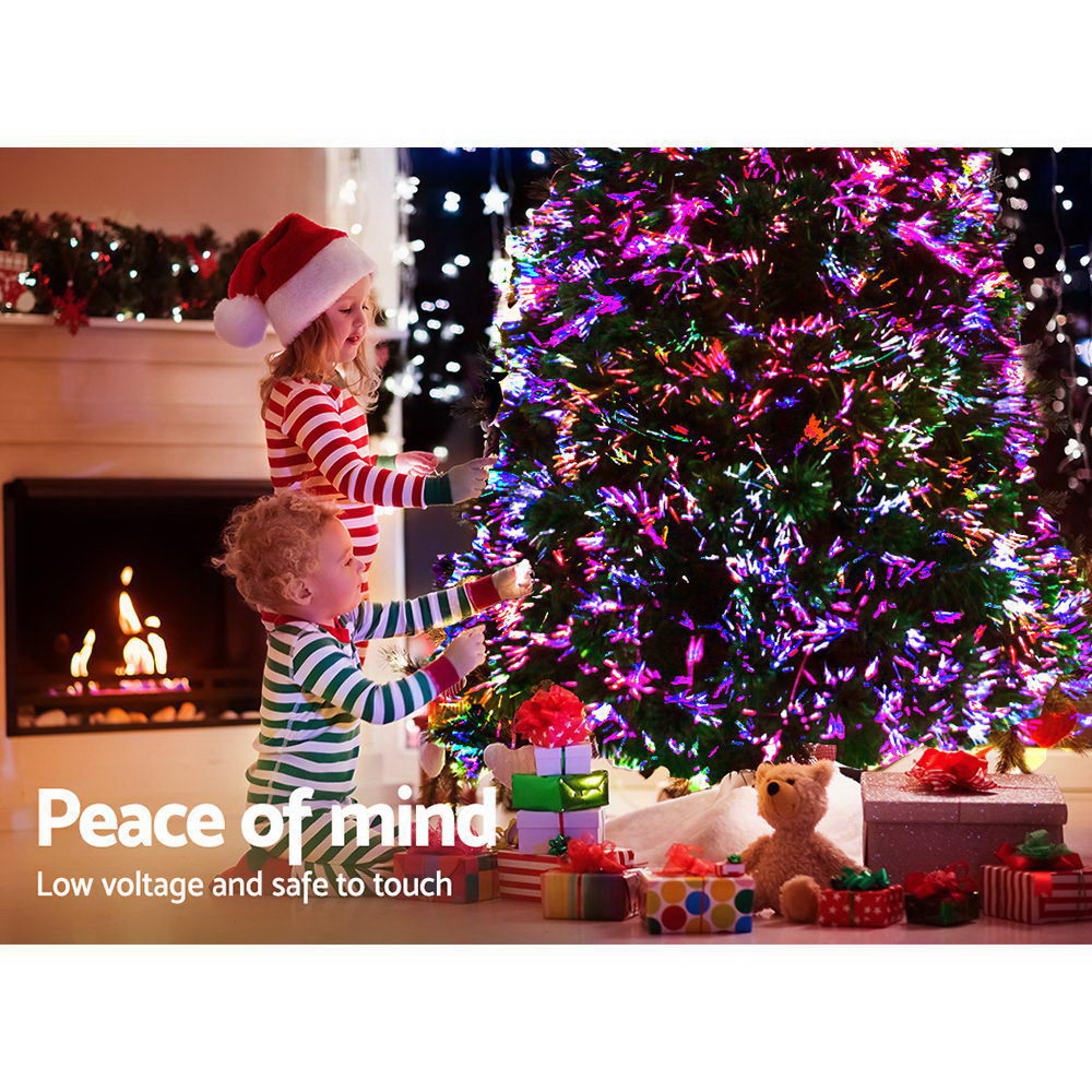Jingle Jollys Christmas Tree 2.1m Led Xmas Trees Optic Fibre Multi Colour