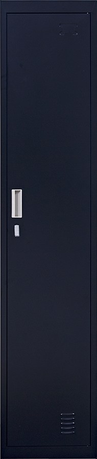Padlock-operated Lock One-door Office Gym Shed Clothing Locker Cabinet Black