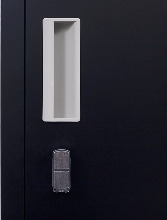 Padlock-operated Lock One-door Office Gym Shed Clothing Locker Cabinet Black