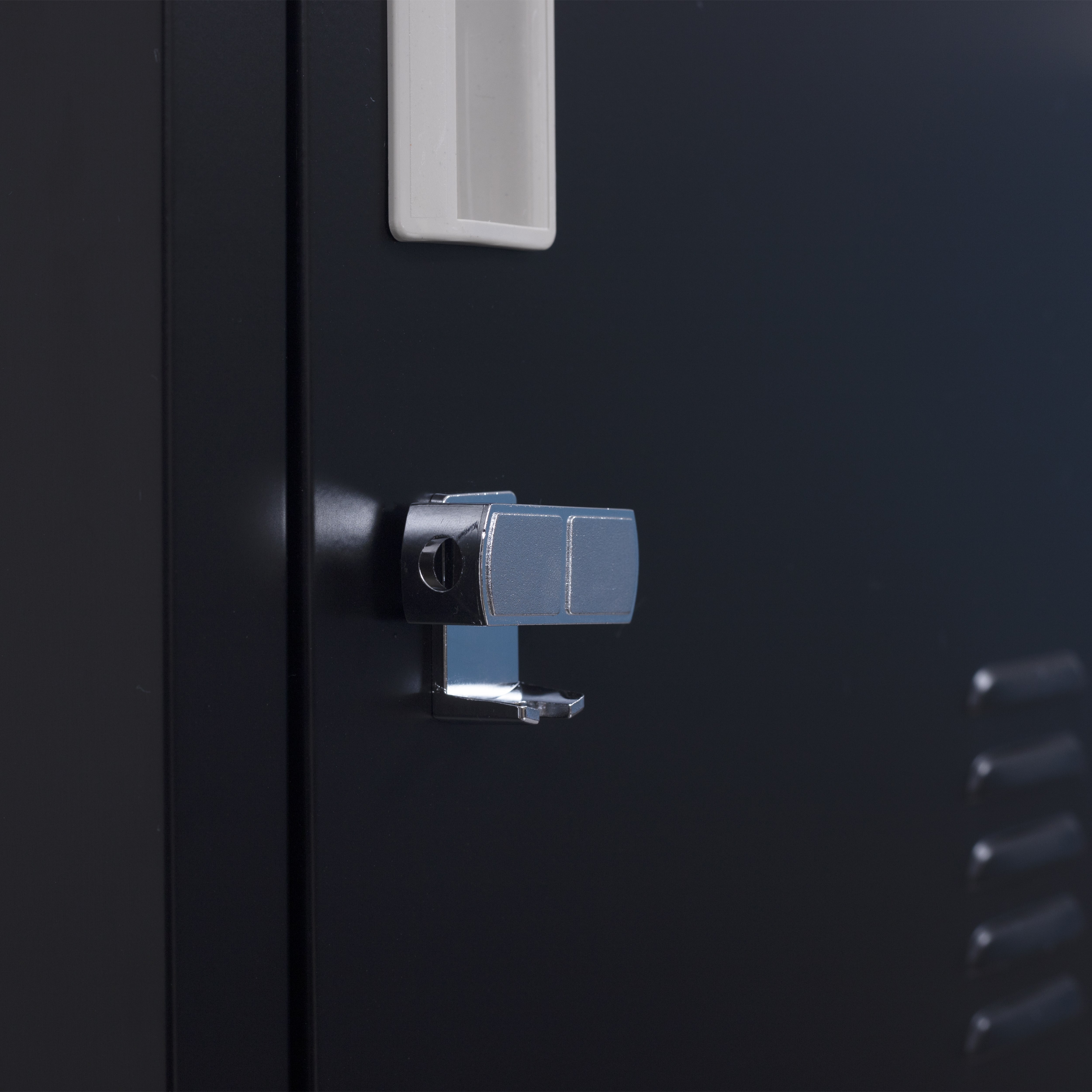 Padlock-operated Lock One-door Office Gym Shed Clothing Locker Cabinet Black