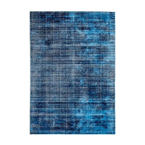 Hampton Indigo White Wool Rug 200 x 290 cm