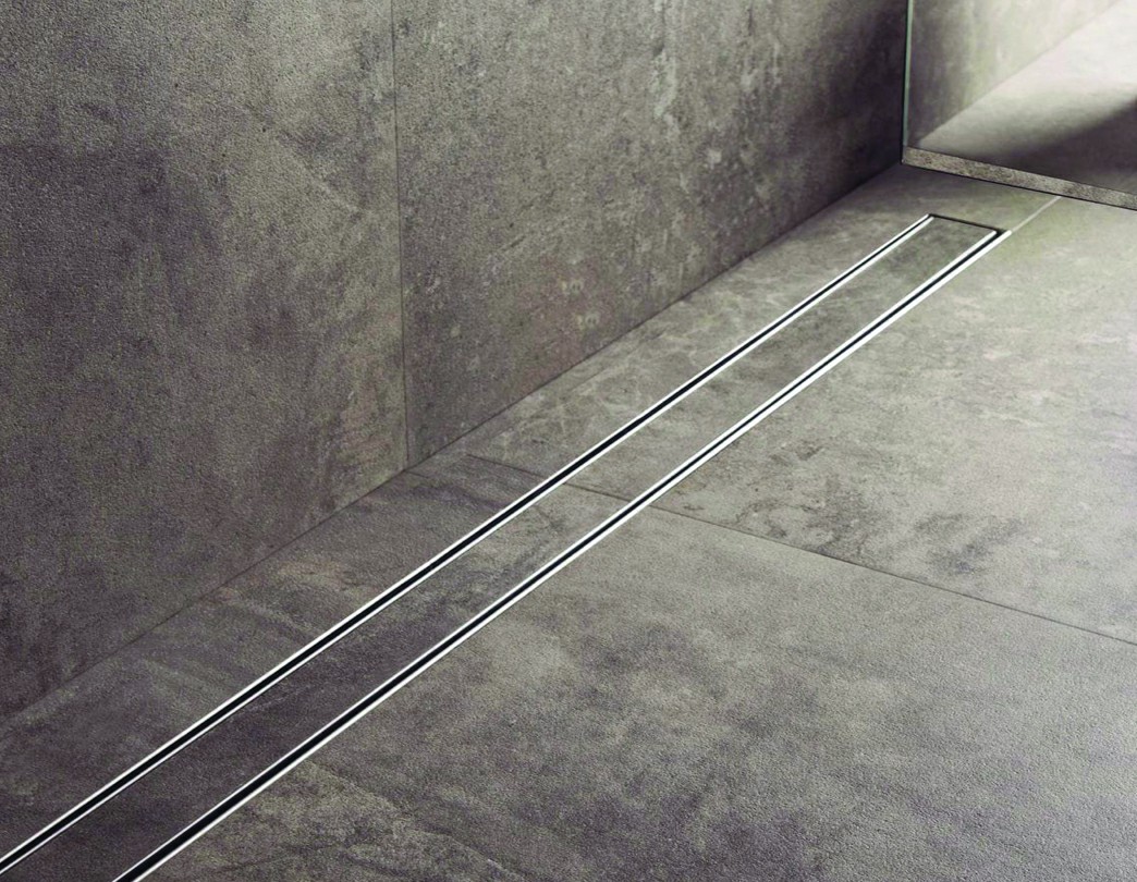 1200mm Tile Insert Bathroom Shower Stainless Steel Grate Drain W centre Outlet Floor Waste