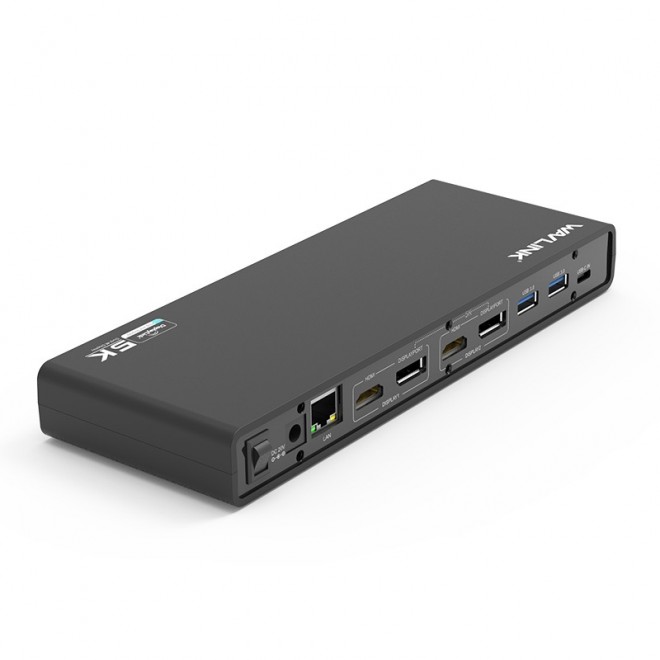 Wavlink Usb-c Ultra 5k Laptop Docking Station With 6x Usb3.0 4k Dual Video Outputs Gigabit Ethernet Audio Ws-ug69dk1