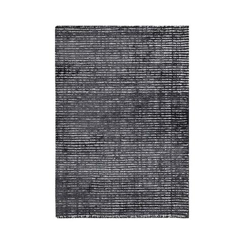 Hampton Charcoal White Wool Rug 200 x 290 cm