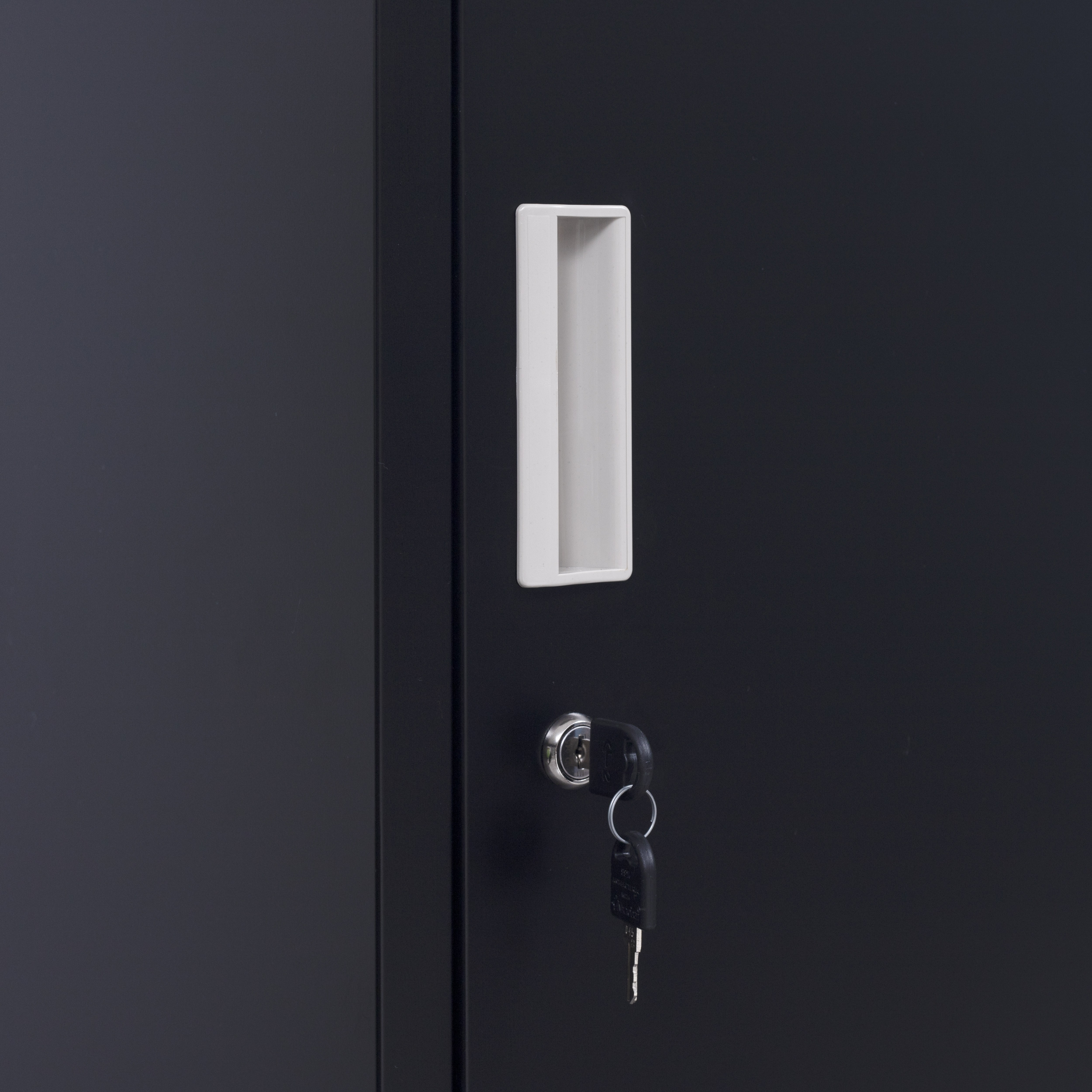 Standard Lock One-door Office Gym Shed Clothing Locker Cabinet Black