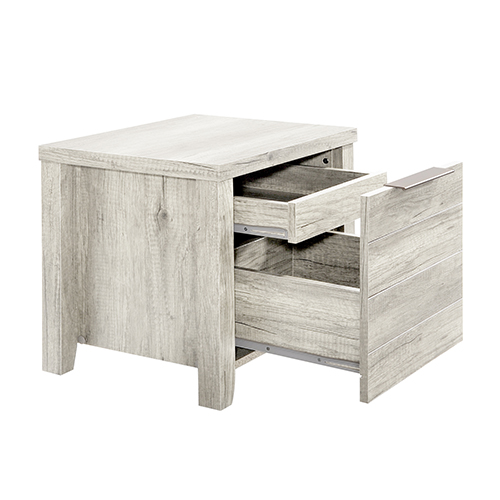 Alice Bedside Table White Ash