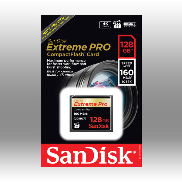 Sandisk Extreme Pro Cfxp 128gb Compactflash 160mb s (sdcfxps-128g)