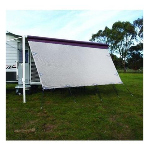 Caravan Privacy Screen for 17ft Roll Out Awning Grey 1 item