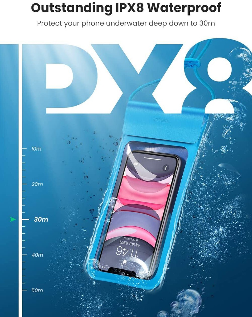 Ugreen Waterproof Phone Case 1 Pack (navy) - 80879