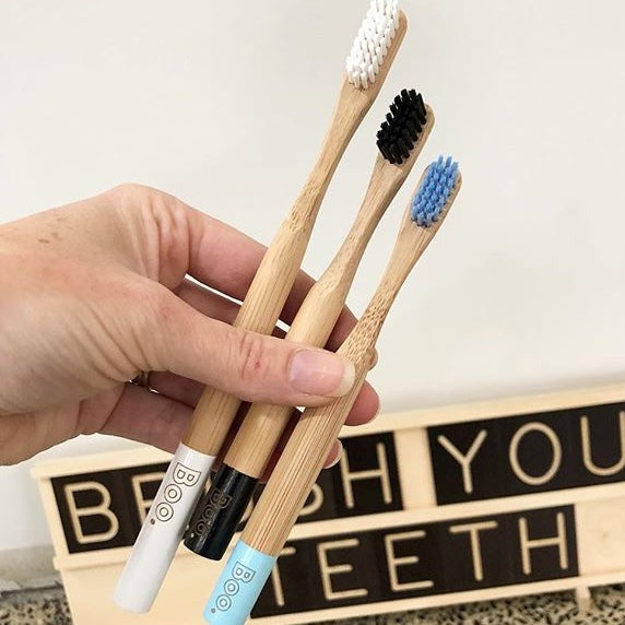 Bamboo Adults Toothbrush (4 Pk) White