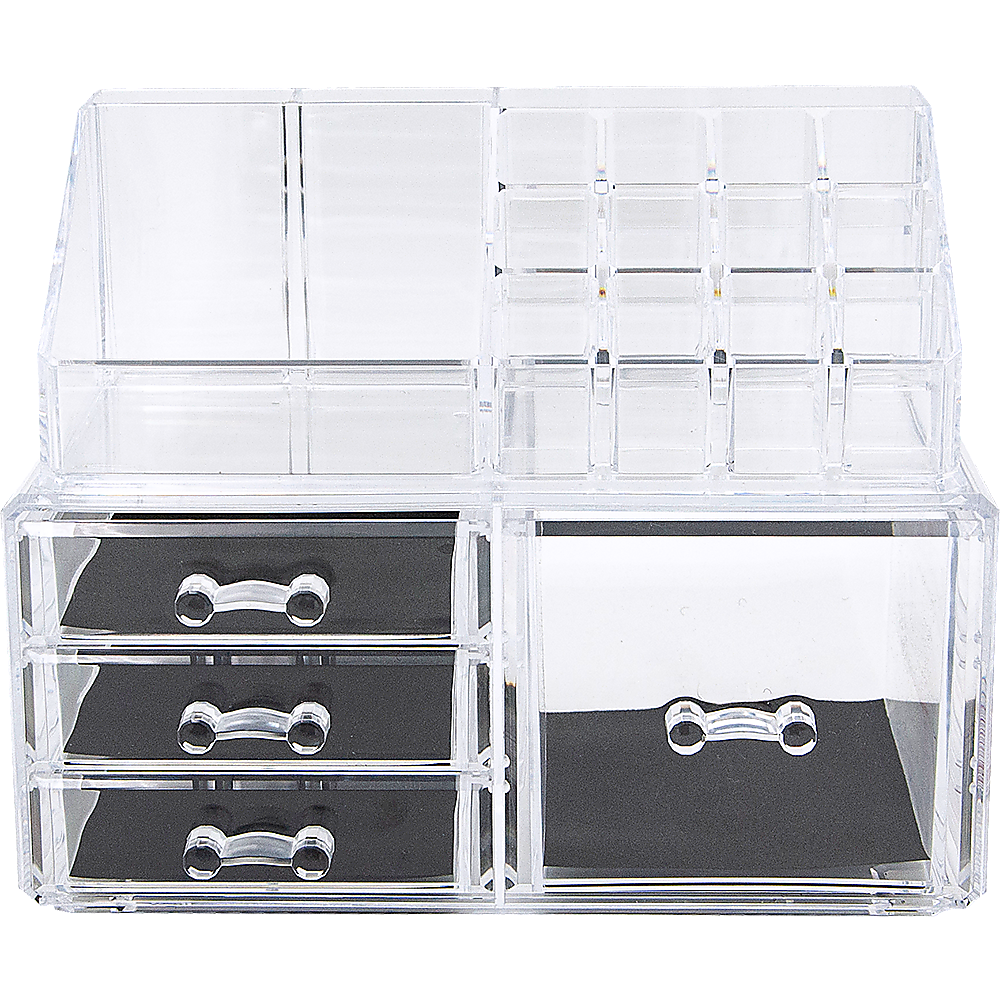11 Drawers Clear Acrylic Tower Organiser Cosmetic Jewellery Luxury Storage Cabinet