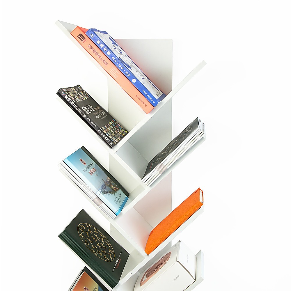 Tree Bookshelf Bookcase Book Organizer 12-tier Multipurpose Shelf Display Racks