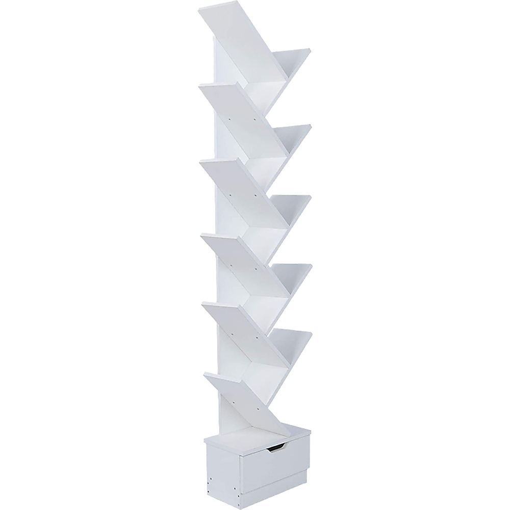 Tree Bookshelf Bookcase Book Organizer 12-tier Multipurpose Shelf Display Racks