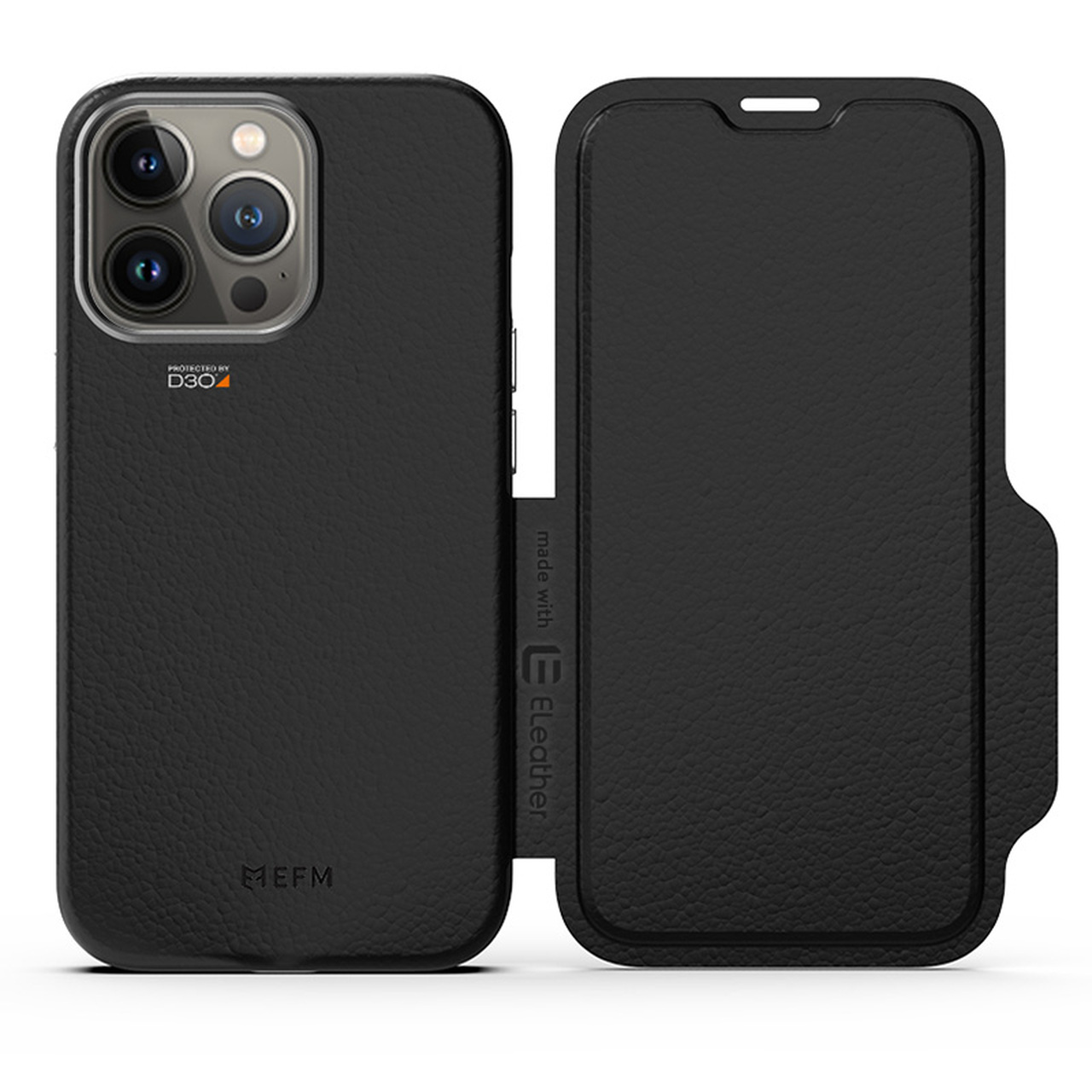 Force Technology Monaco Wallet 5g Case for Apple Iphone 13 Pro - Black space Grey (efcflae194bsg) 6m Military Standard Drop Tested Convenient Card cash Pockets