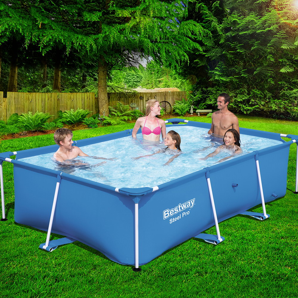 bestway rectangular pool setup