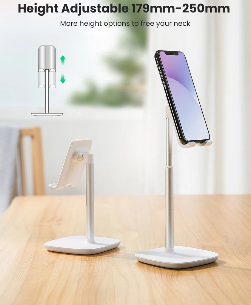 Ugreen Adjustable Desk Phone Holder (white) - 80358