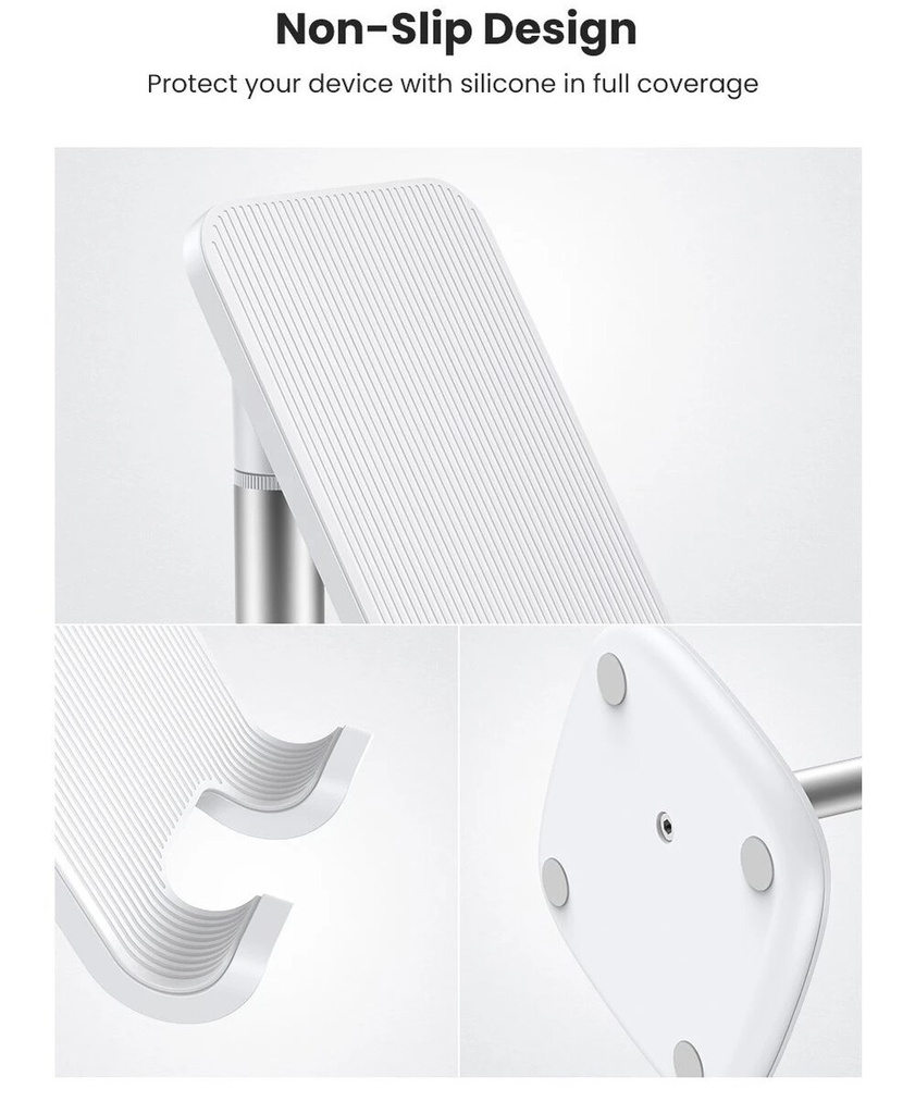 Ugreen Adjustable Desk Phone Holder (white) - 80358