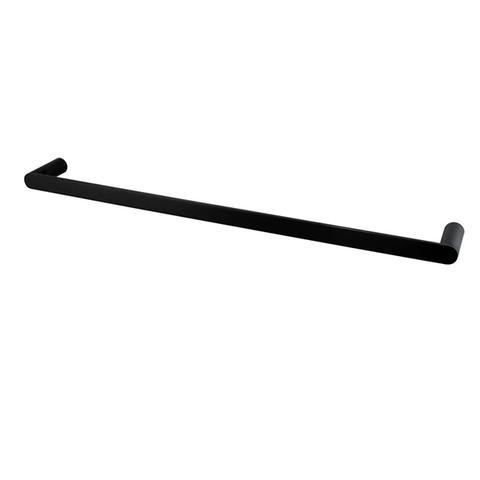Black Towel Rail 800 Mm Stainless Steel Wall Mounted Double Bar